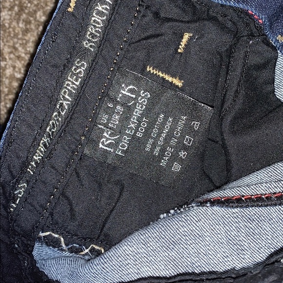 Dark Wash Flare Jeans - Picture 3 of 4